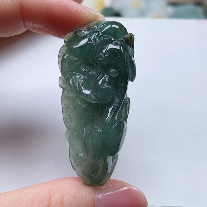 翡翠未镶嵌吊坠(不含链)翡翠