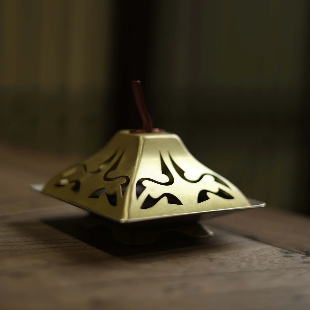 【宽窄】四方香炉(光面)（春喜铜0294）