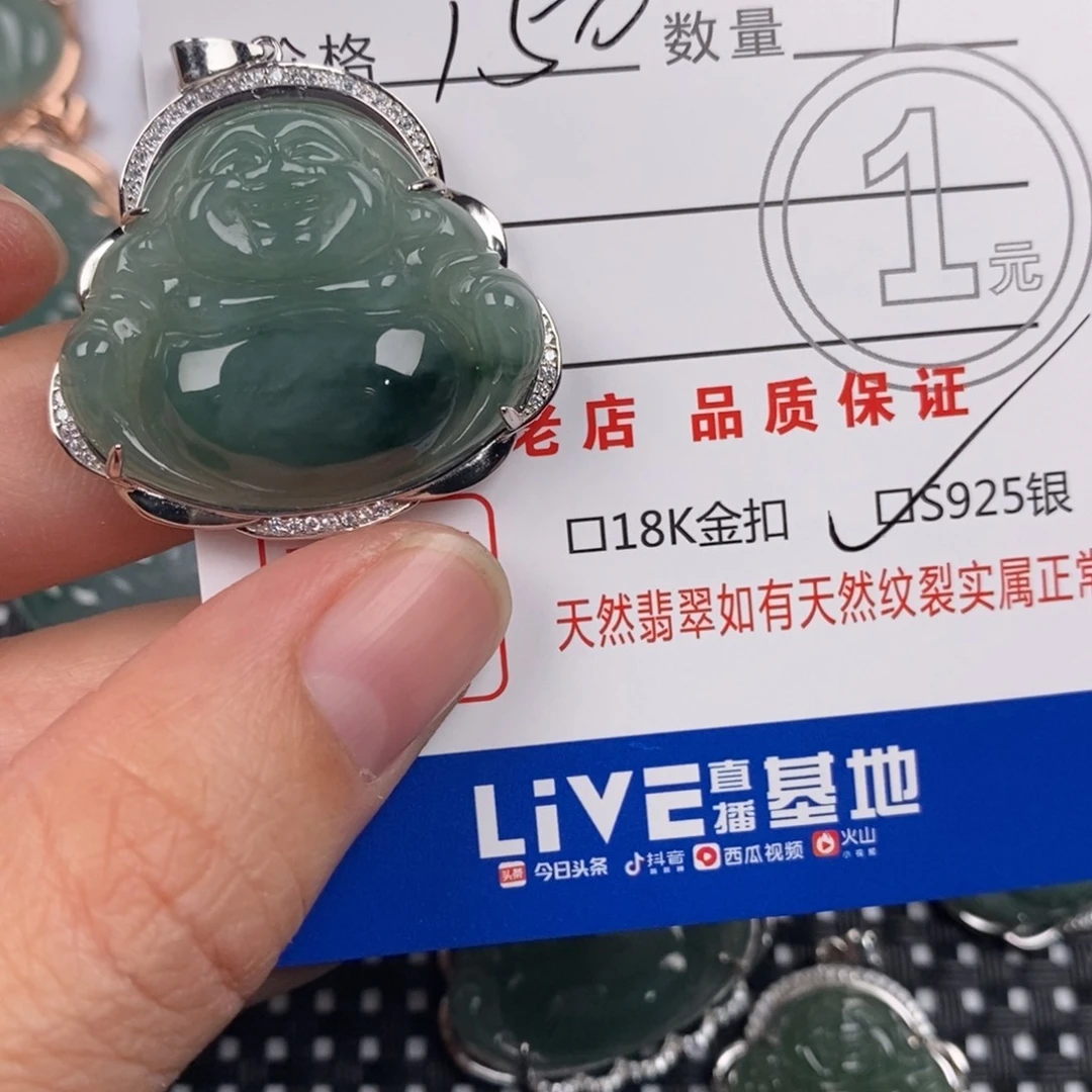 翡翠银S925镶嵌颈饰