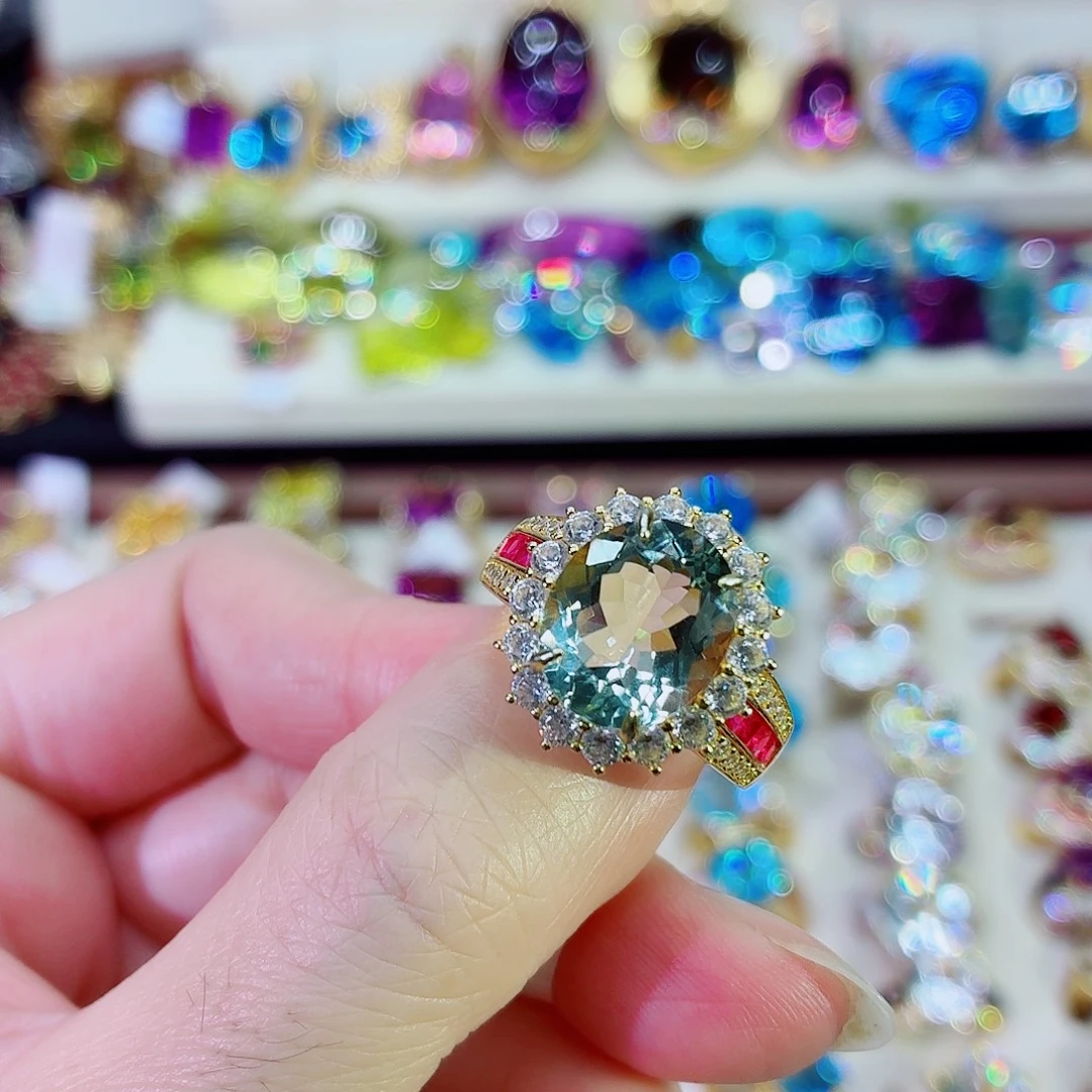 银S925镶嵌水晶戒指