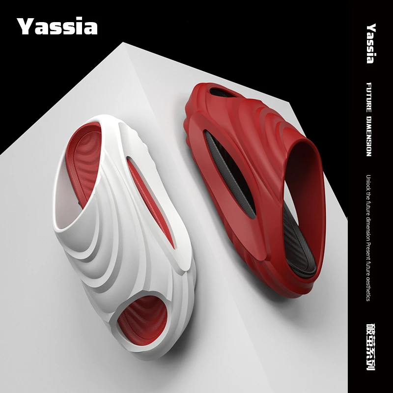 亚束新款破茧运动户外拖鞋外穿篮球拖鞋厚底防滑耐磨可拆卸情侣