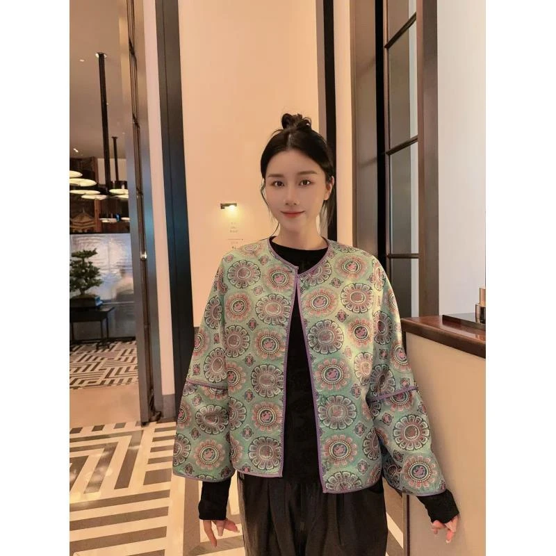 Betty Bairn【匠心/蓝调影歌】蜀锦高定系列桑蚕丝外套25B-BW915
