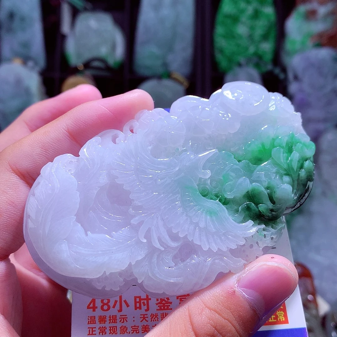 颈饰未镶嵌翡翠天然