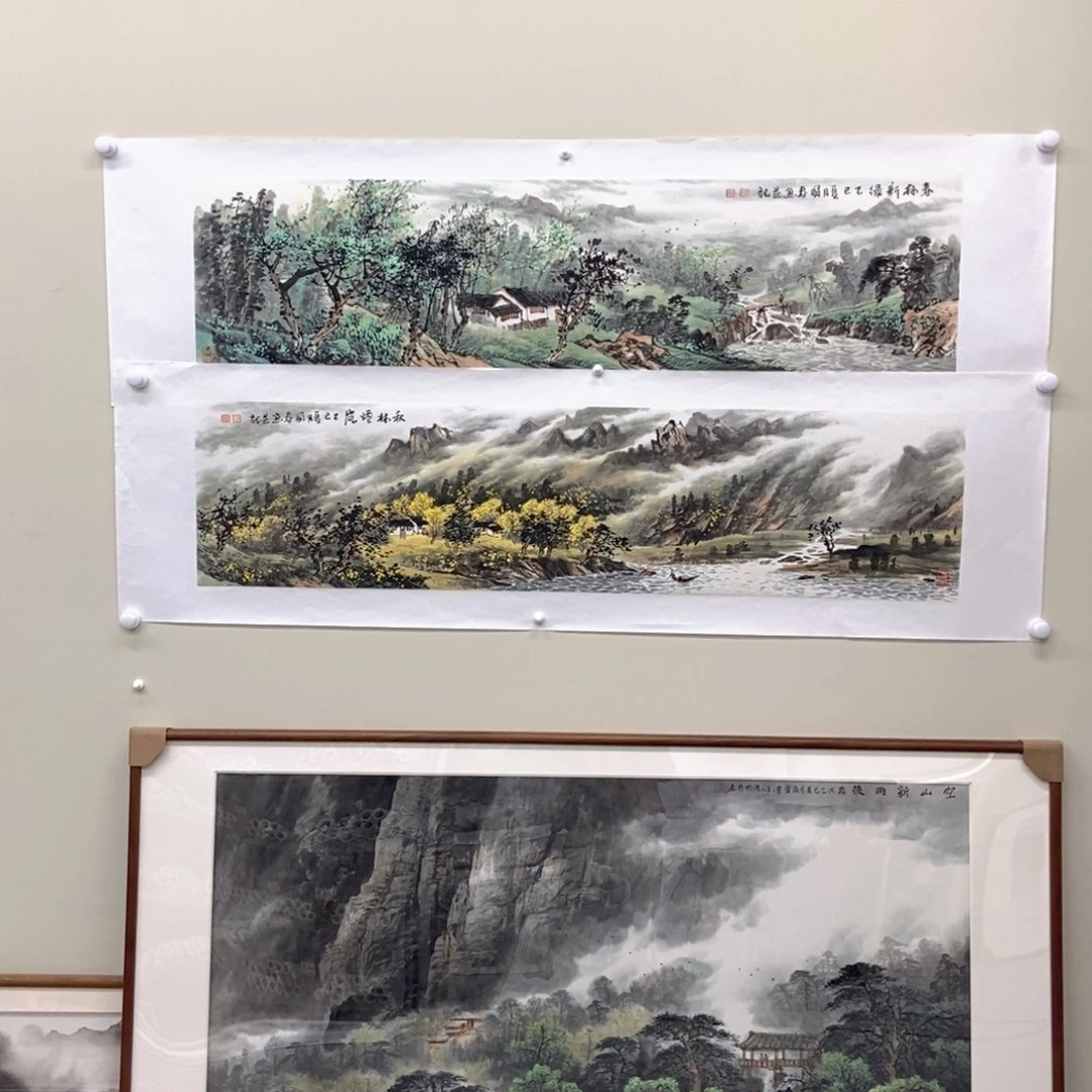 国画单幅韦国春四尺对开精品佳作