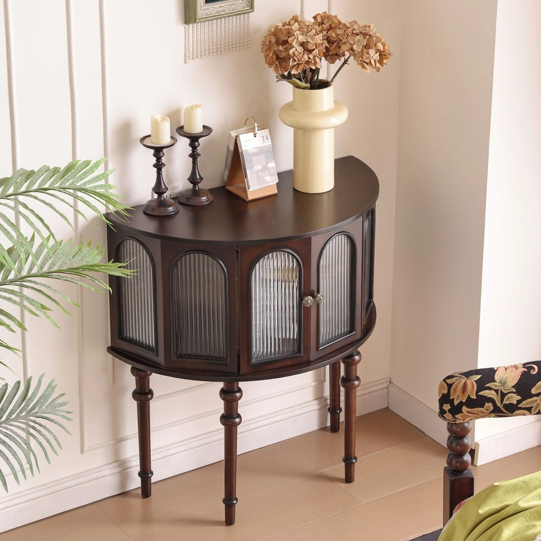 启聚边柜美式储物柜法式新中式玄关柜刊物客厅餐厅15储藏中式