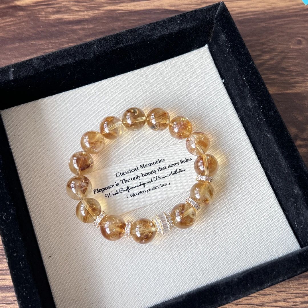 【大满贯】天然黄塔晶设计款手串 多样性发一