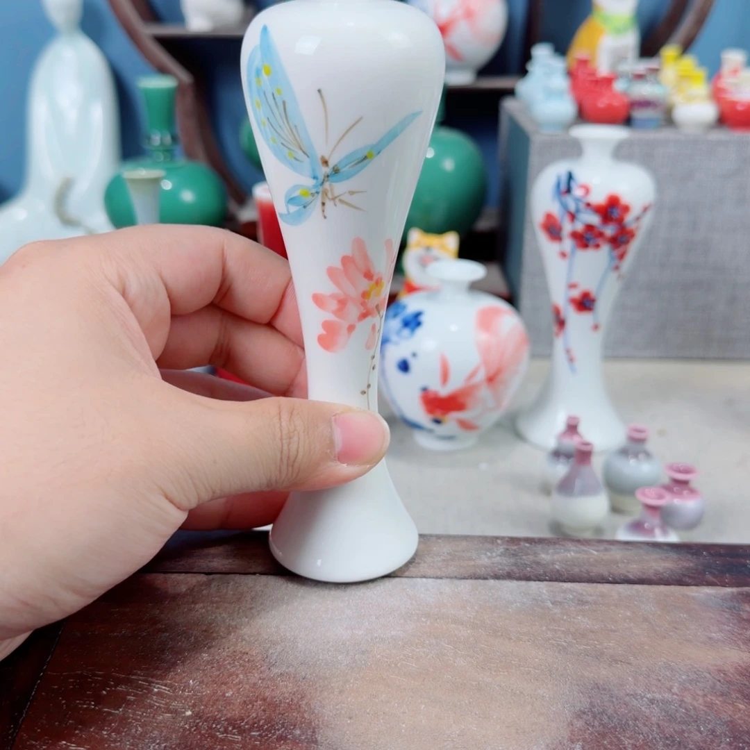 陶瓷手工小花器摆件