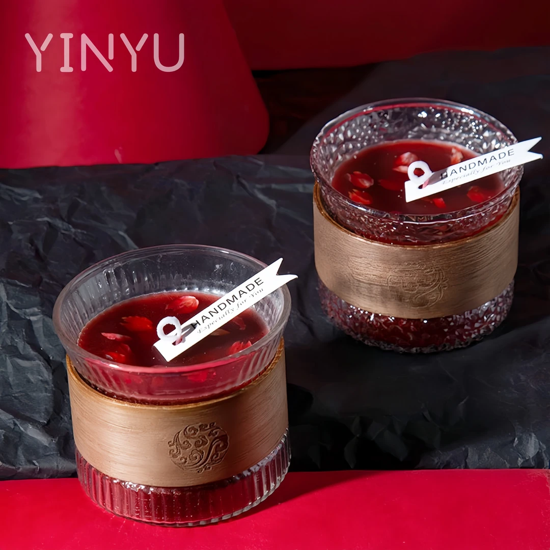 【隐予】低温蜡烛40度玫瑰花瓣鎏金情侣礼物香薰