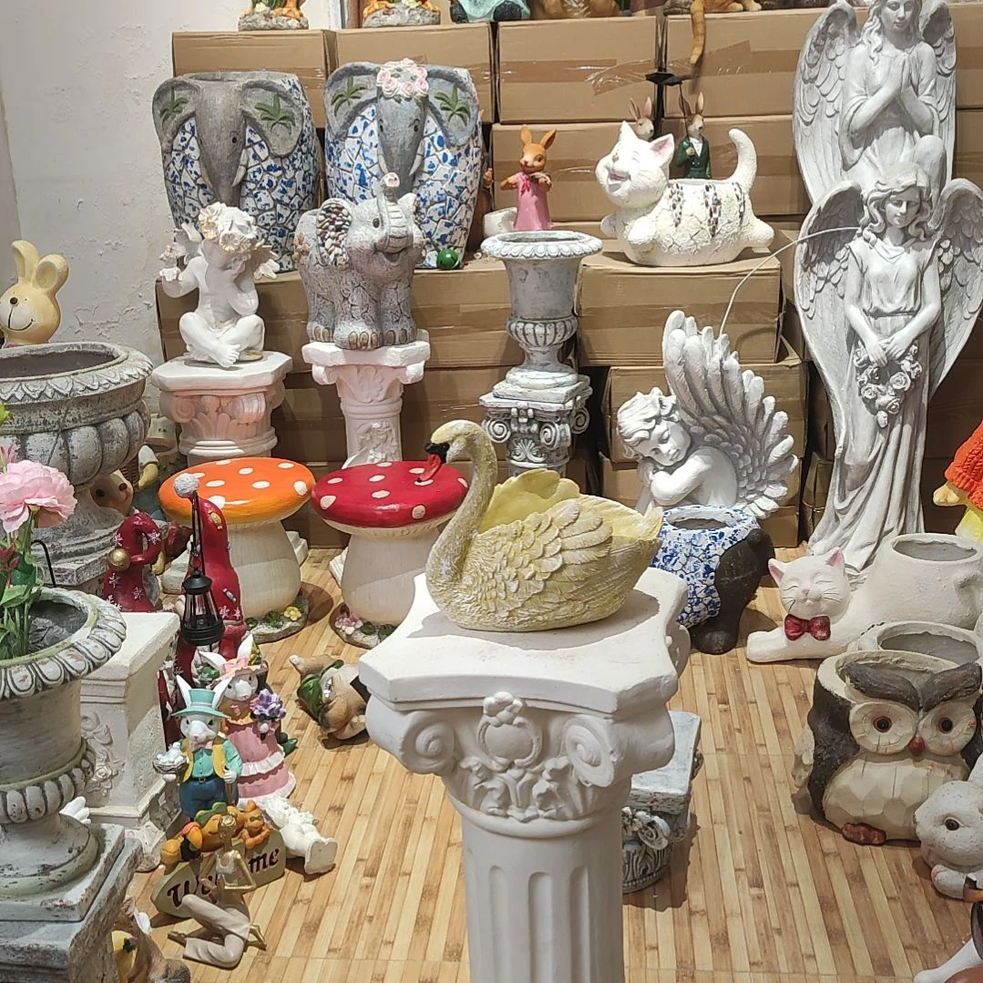 合成树脂天鹅花盆