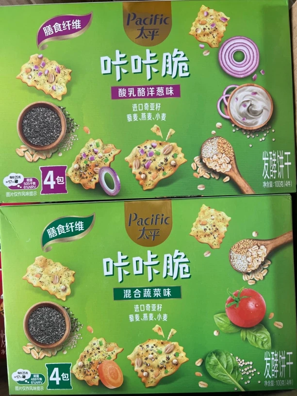 满30包邮/4盒100克太平咔咔脆饼干（临期）