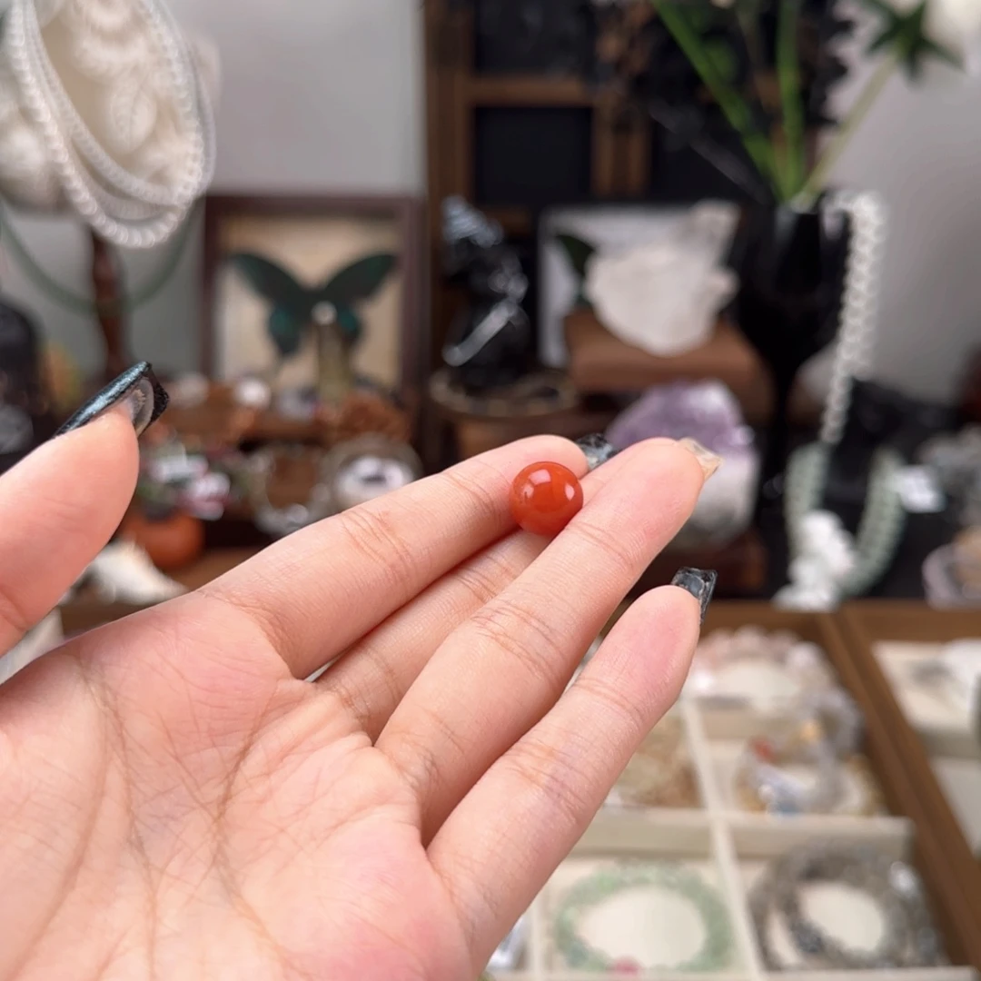 南红玛瑙未镶嵌颈饰单颗卡11