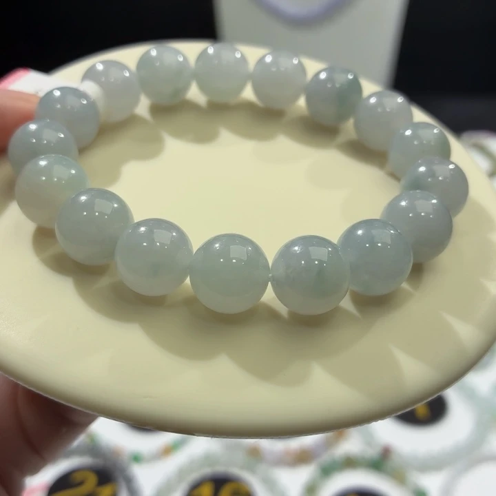 未镶嵌手链翡翠冰胶蓝飘卡12.2
