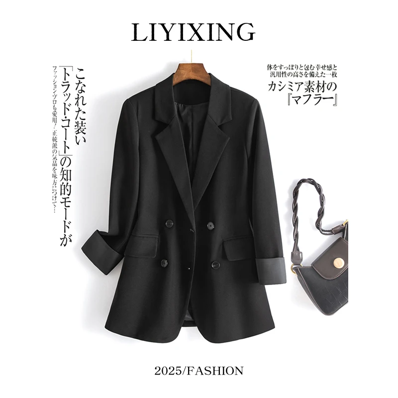 李易行2025春季新款西装2159西装外套女显瘦西服修身西装外套