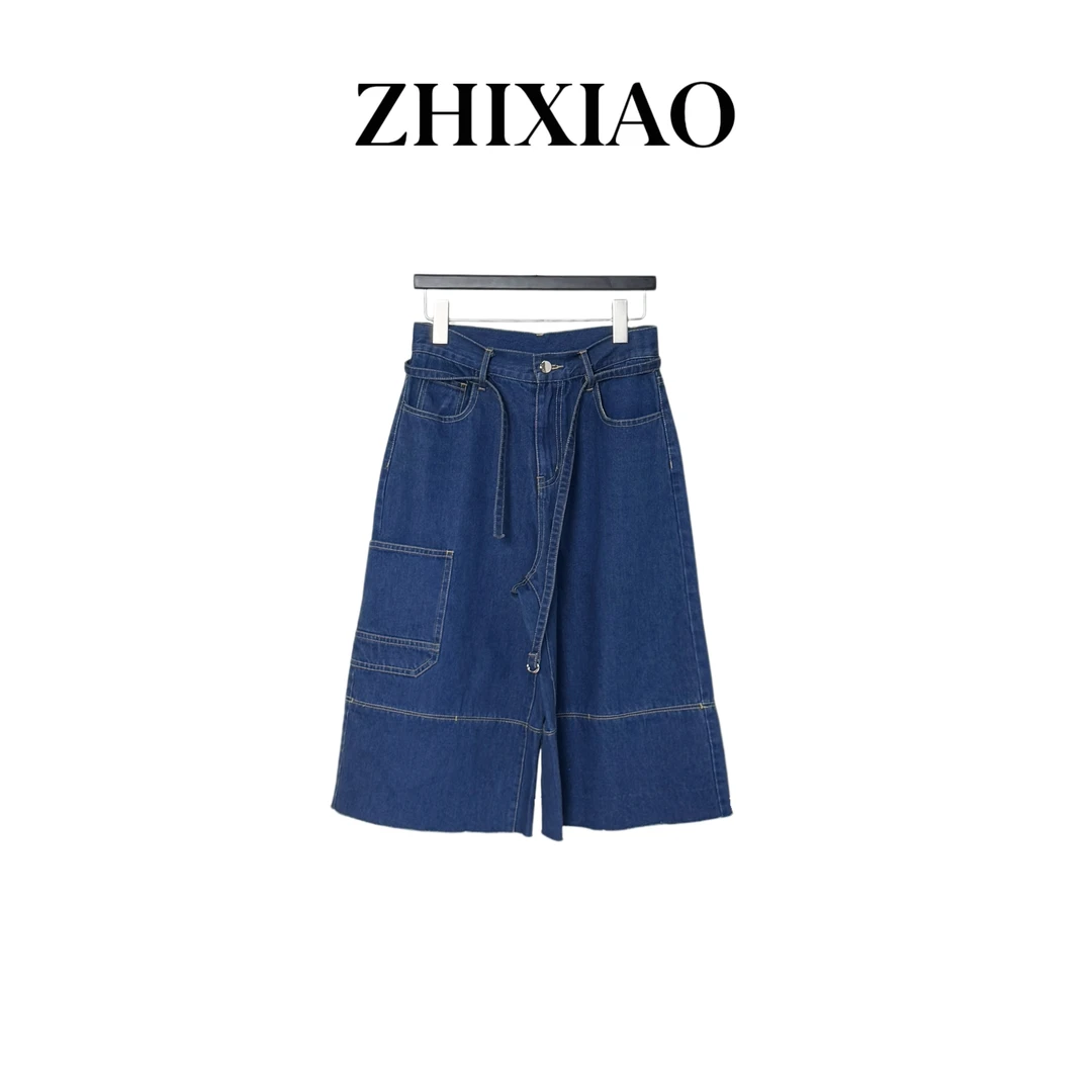 【ZHIXIAO】夏季新款：绑带中裤81947