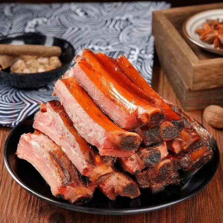 【腊排骨 现场称重计量.】（七妹）传统手工制作农家柴火烟熏腊排骨