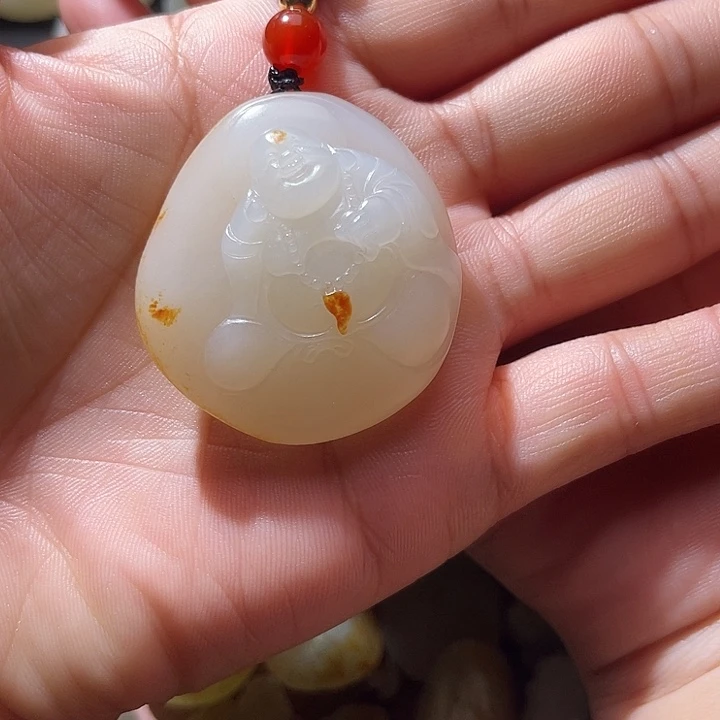 烟***意和田玉（糖玉）未镶嵌颈饰