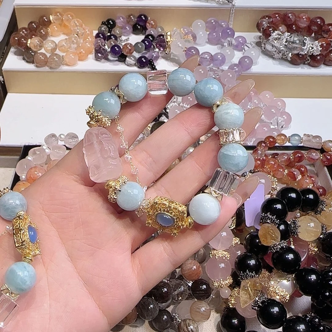 水晶手链未镶嵌吧