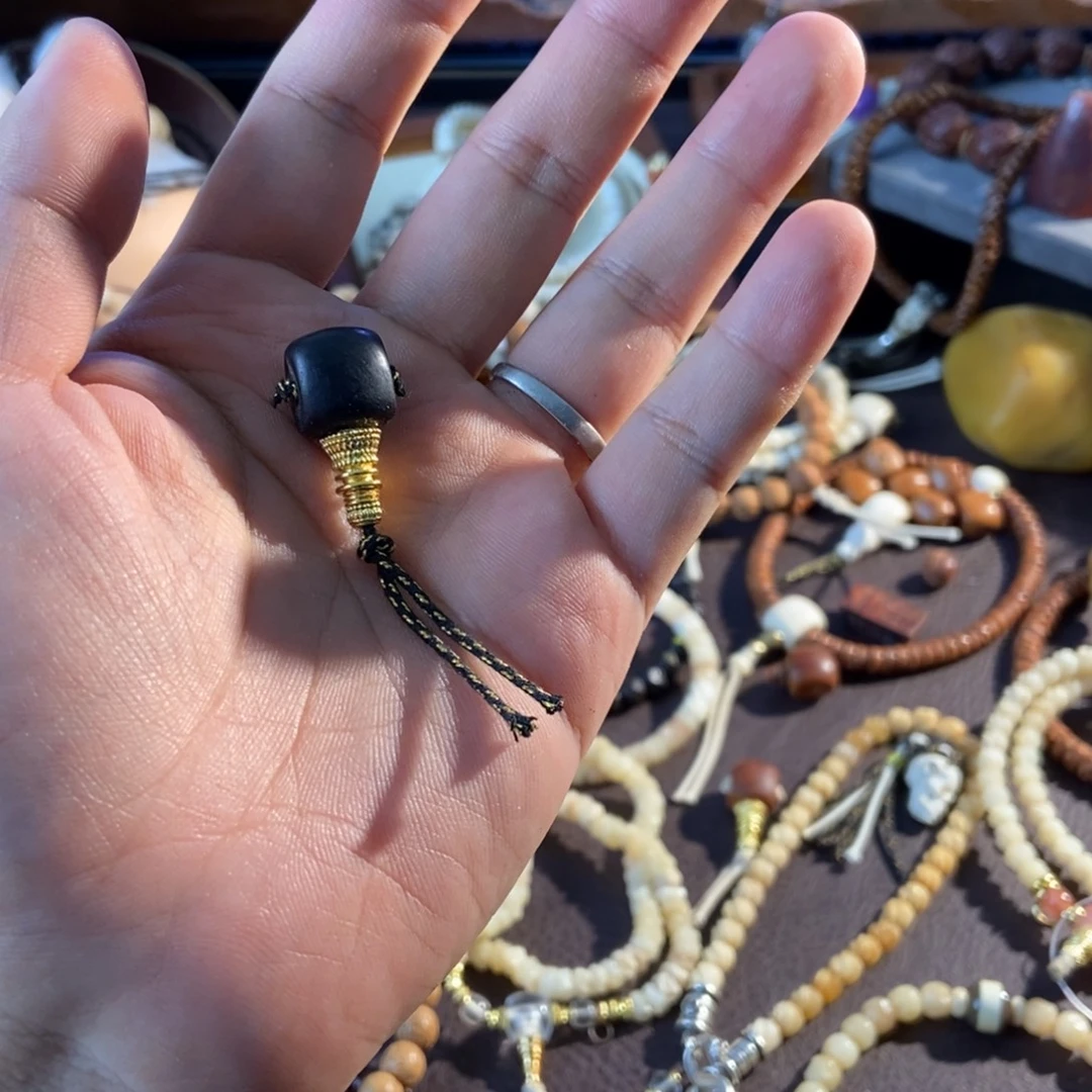 紫金鼠吊坠手工三通