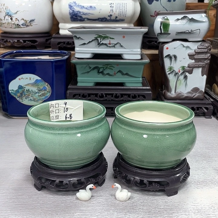 陶瓷精品紫砂花盆精装抢购