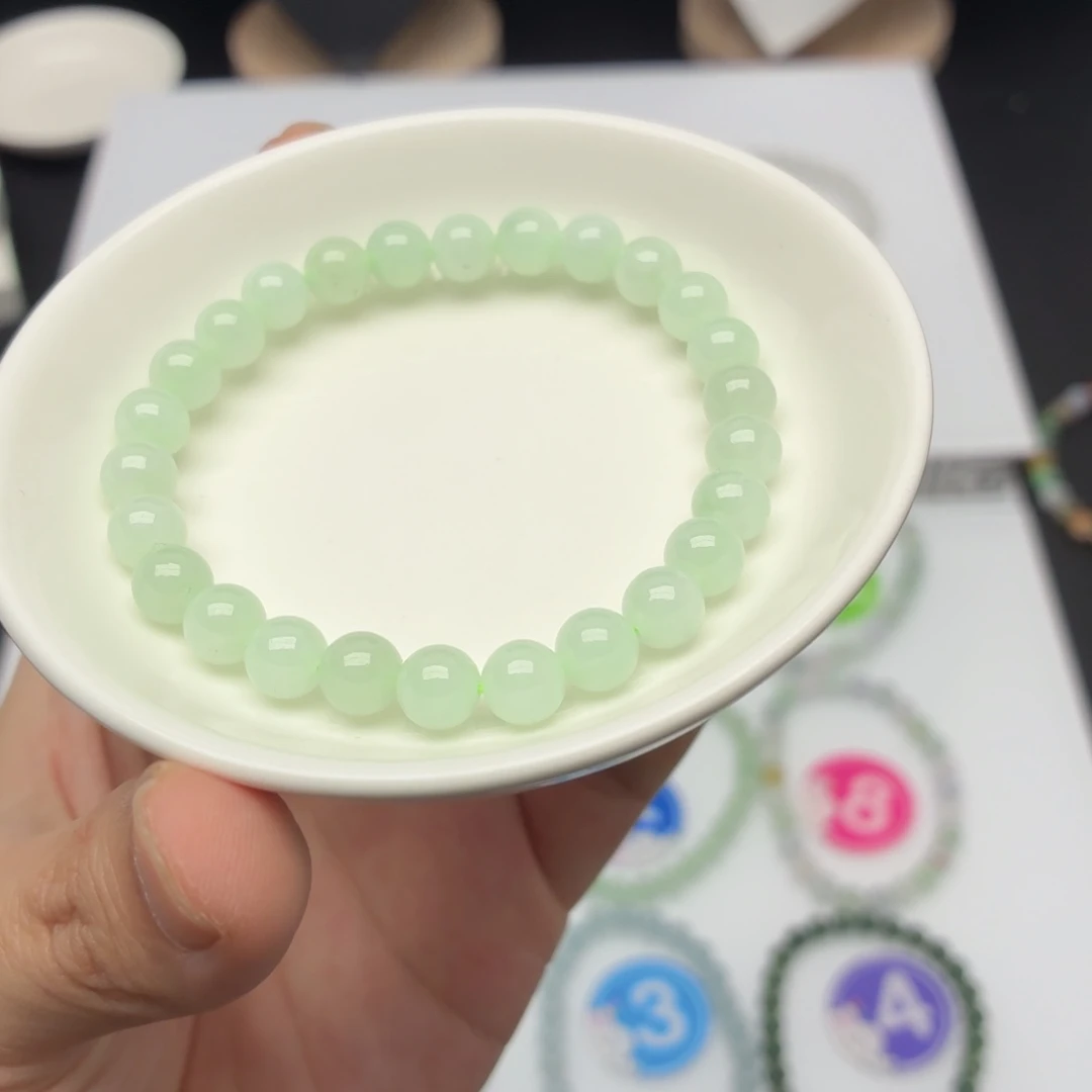 翡翠未镶嵌手链卡7.1 小瑕疵