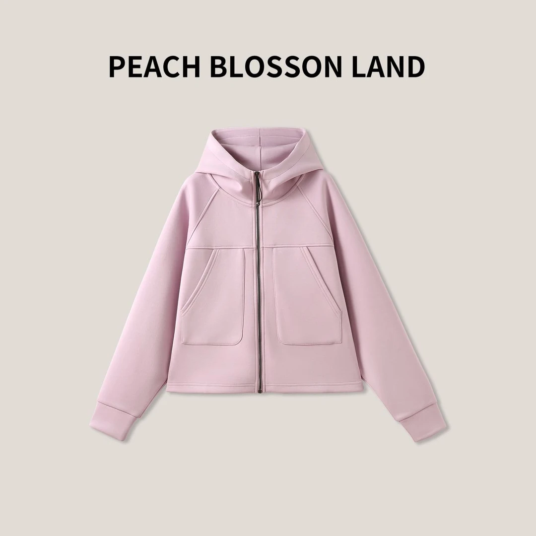 贺  气质休闲运动连帽卫衣简约百搭外套女SS23226