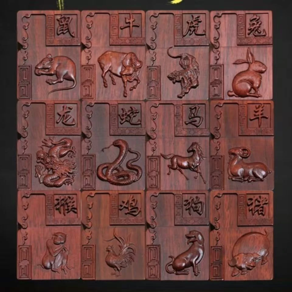 十二生肖实木打火机浮雕守护防风创意网红时尚经典煤油火机