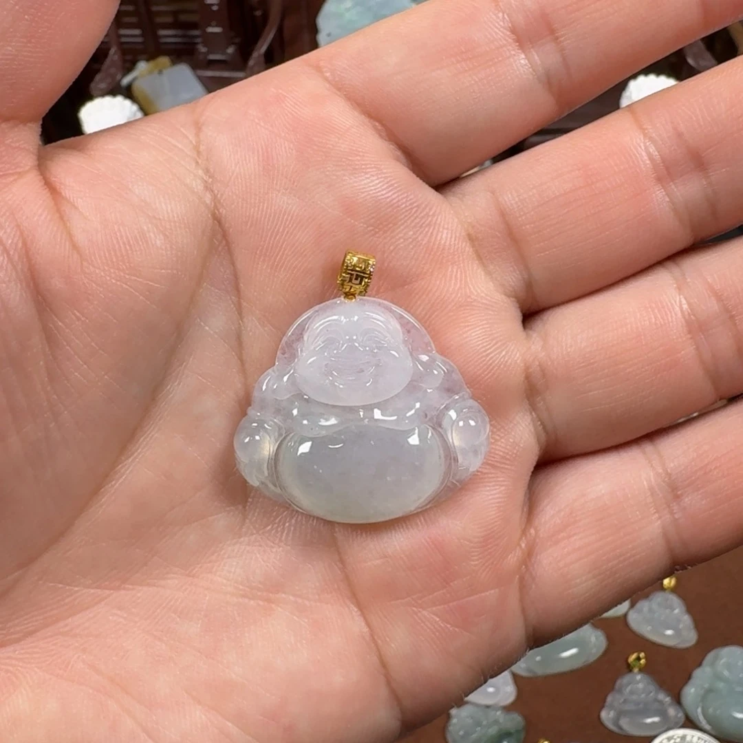 翡翠18K金镶嵌颈饰好*玉