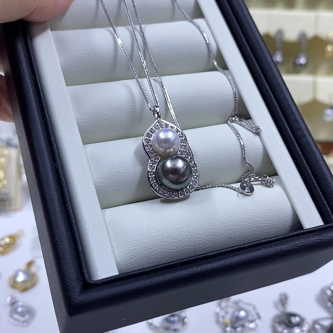 银S925镶嵌颈饰海水珍珠