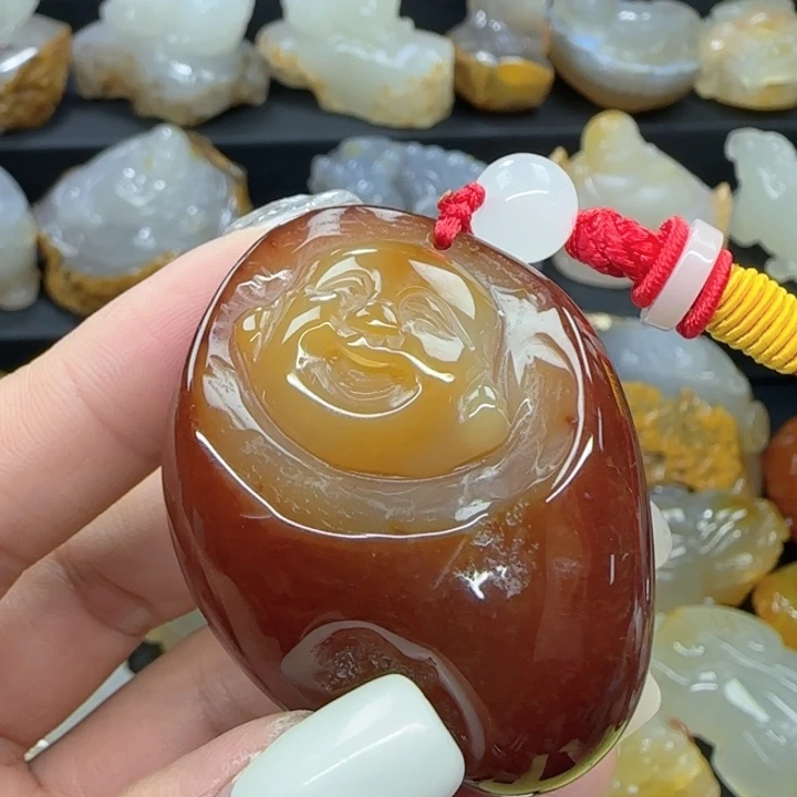 玛瑙/玉髓未镶嵌手把件