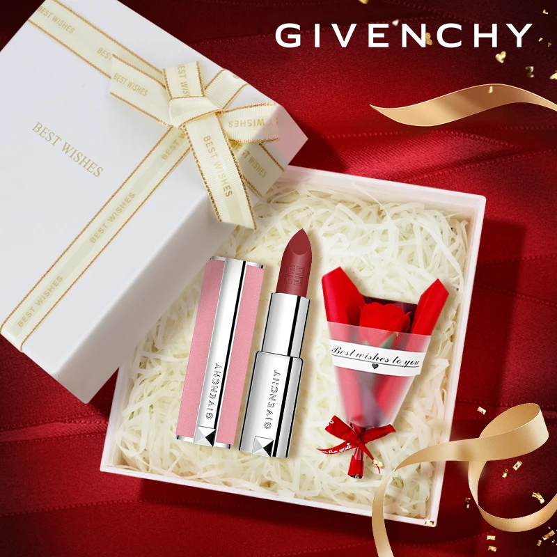 纪梵希粉丝绒哑光唇膏N27送女友显白大牌口红生日礼物礼盒套装