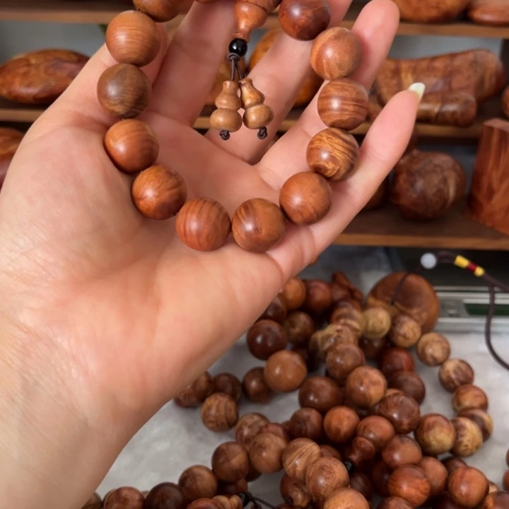 木质非金属16火琉璃手串