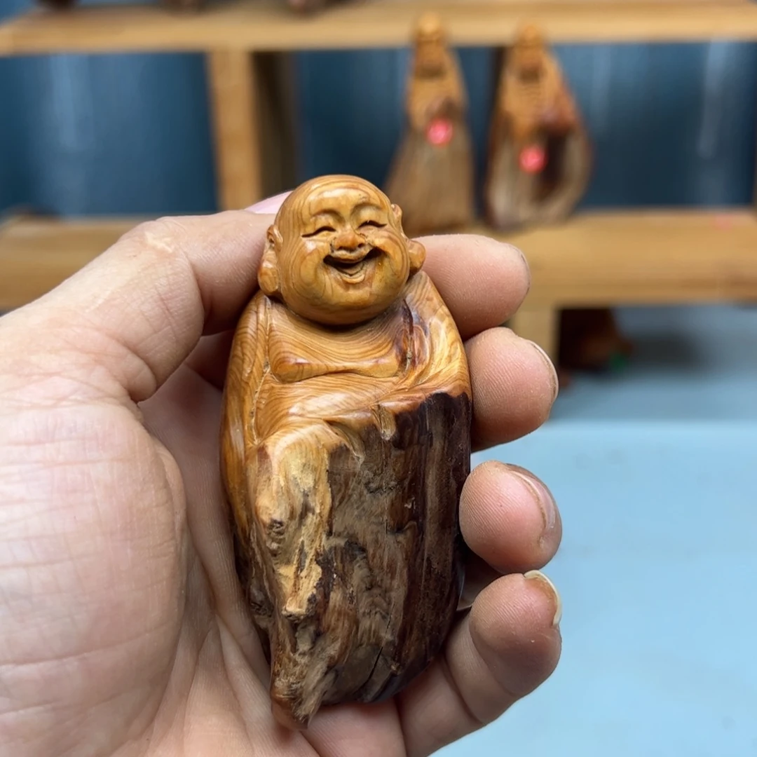 礁***木崖柏木摆件手把件