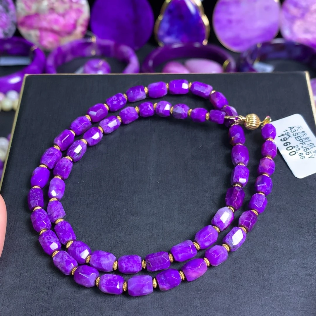 苏纪石（舒俱来）18K金镶嵌紫樱花