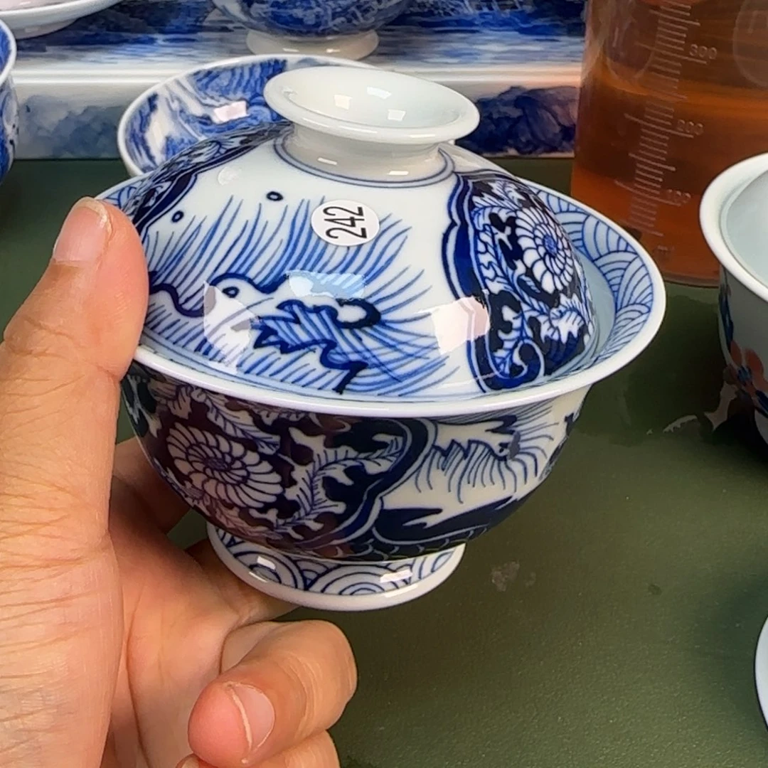 景德镇纯手绘茶具圆圆242