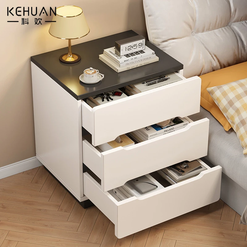 卧室床边柜轻奢多功能带抽屉储物柜北欧简易多层置物架床头柜