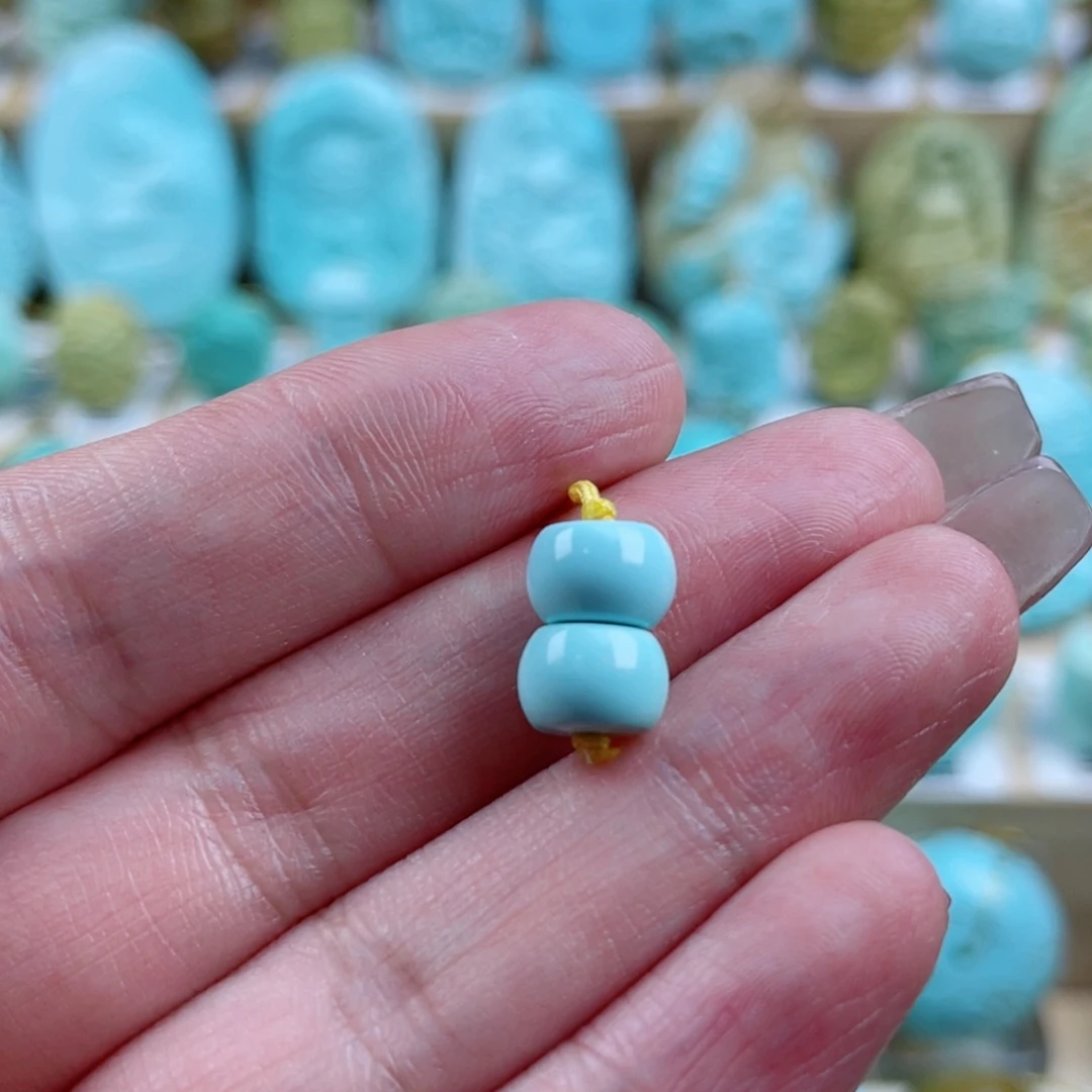 绿松石未镶嵌珠宝奇石8mm