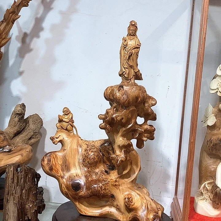 柏木（崖柏）玉化观音