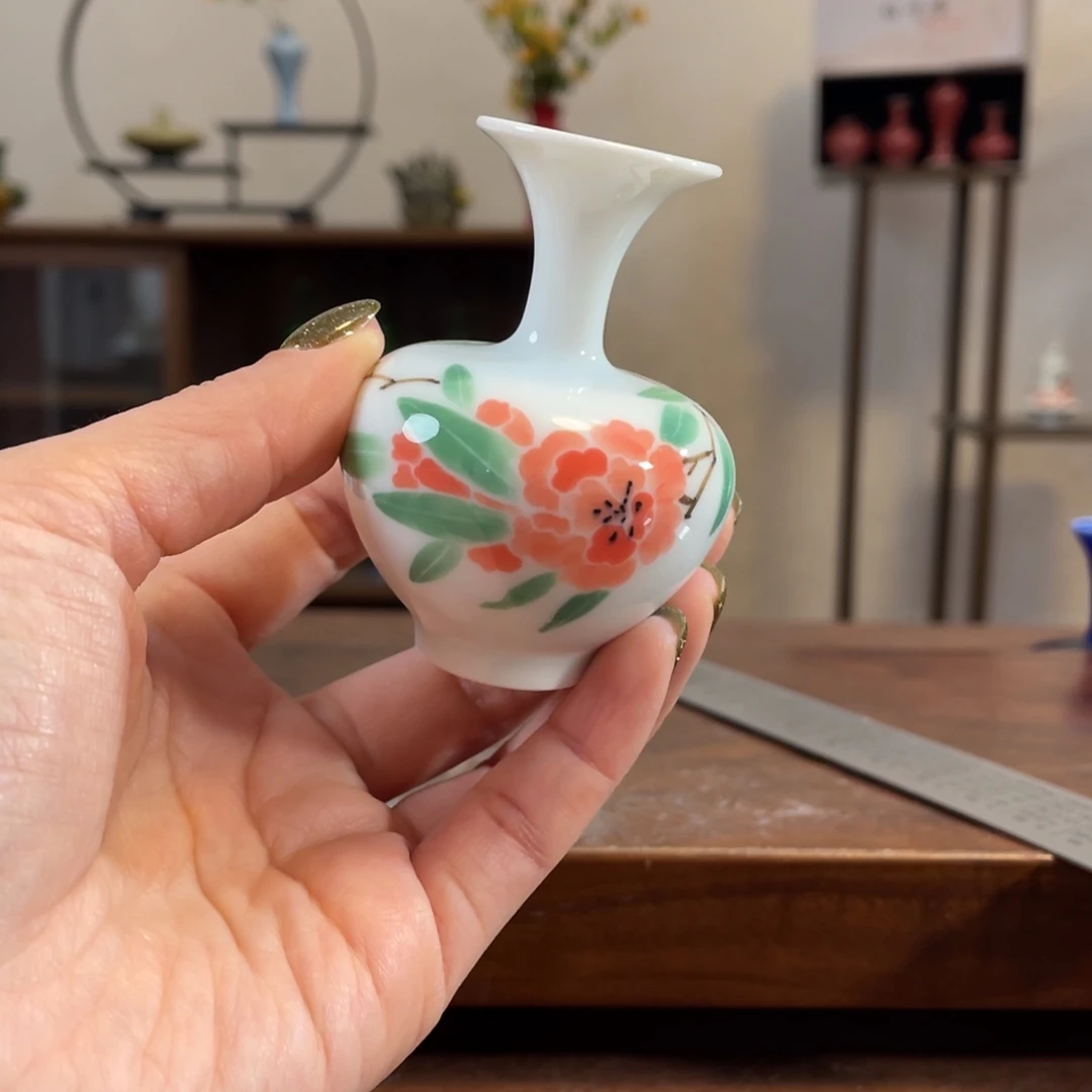 瓷片陶瓷艺术小花瓶