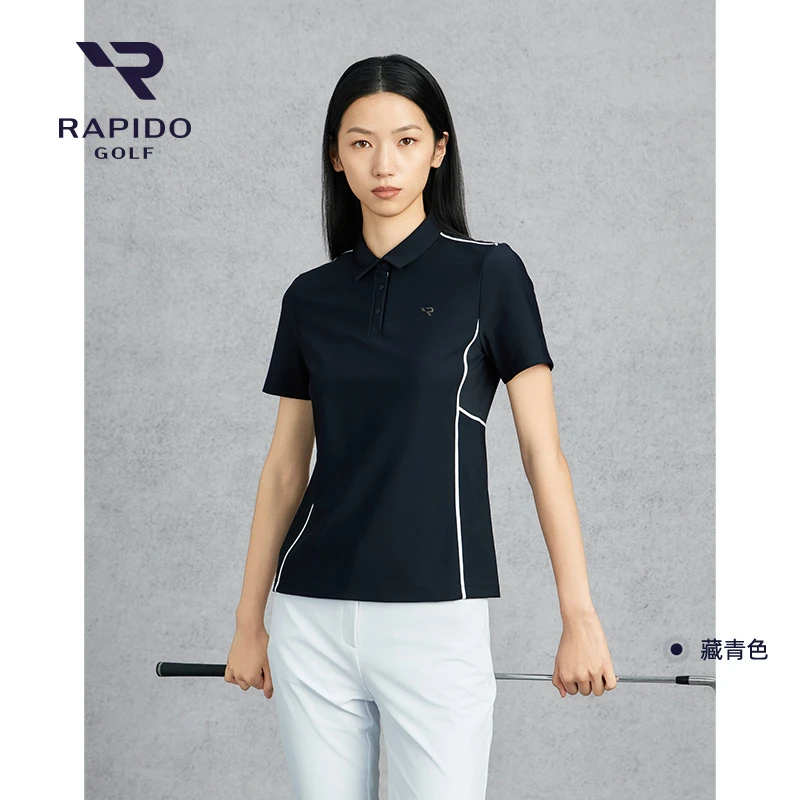 【新品】RAPIDO雳霹道2025年春夏女士GOLF收腰短袖POLO衫VP5442P79