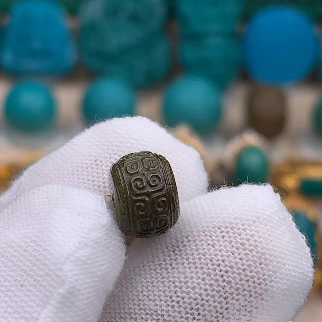 未镶嵌绿松石珠宝奇石10mm