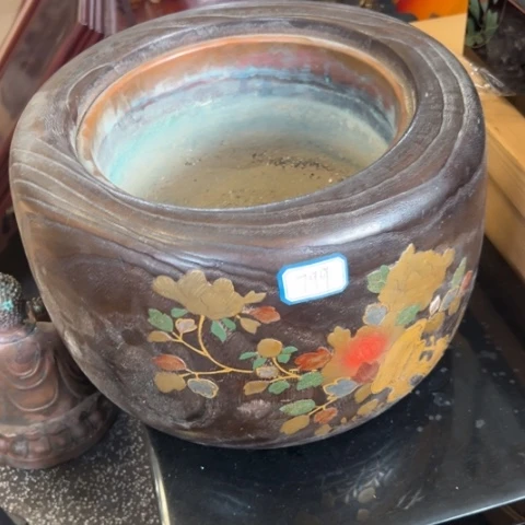 蜜安罐瓷香炉锡茶则