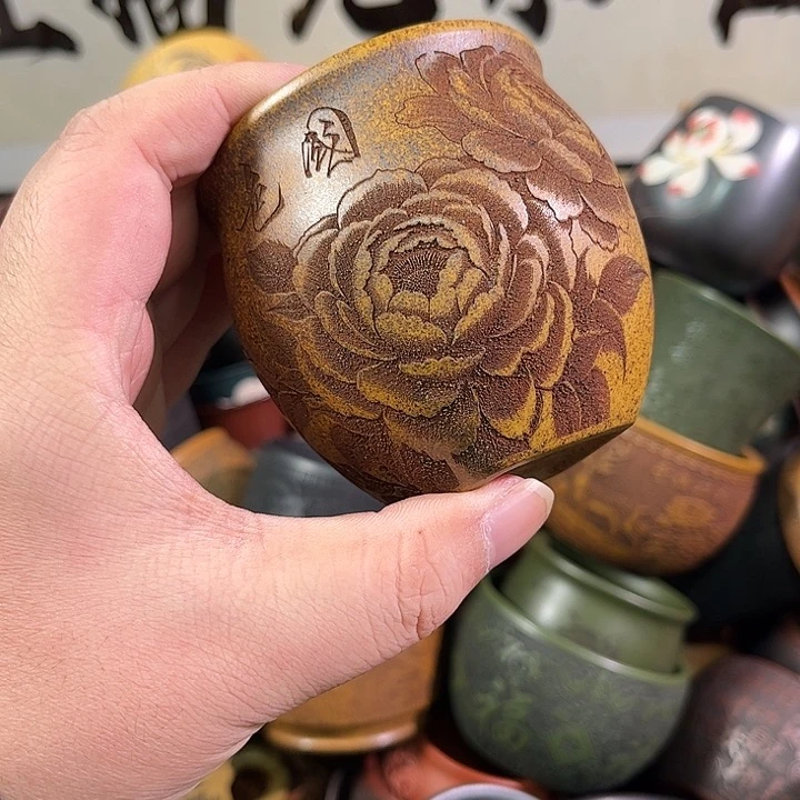 茶杯紫砂全手工紫砂主人杯