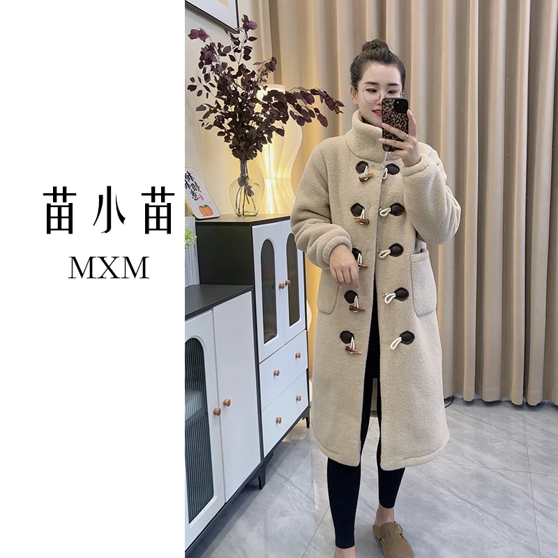 苗小苗新款冬季洋气翻领加绒女可外穿家居服冬季三层加厚居家服