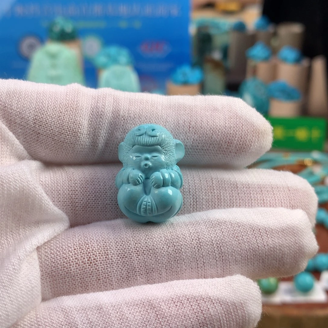 绿松石未镶嵌珠宝奇石15.7mm