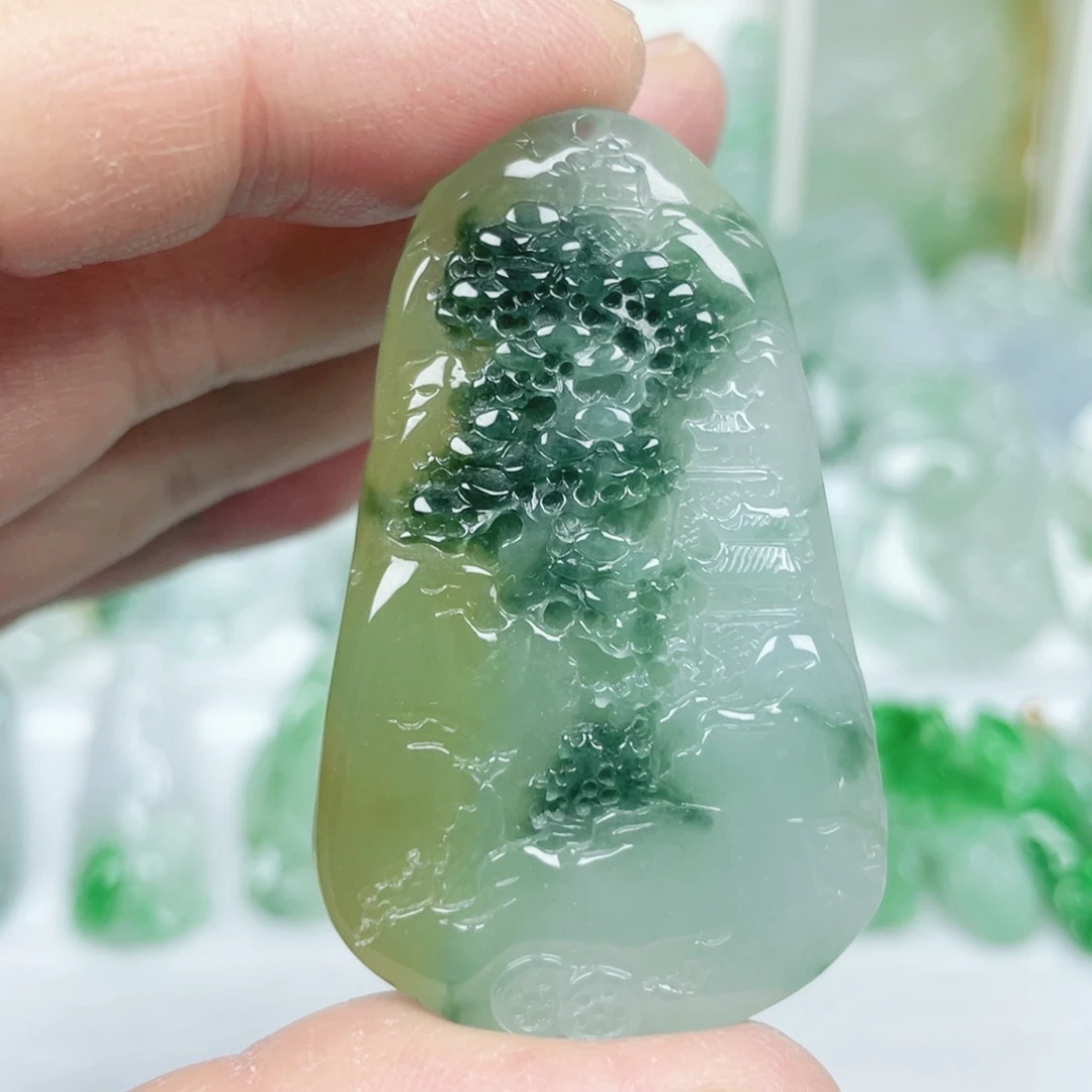 翡翠未镶嵌吊坠(不含链)