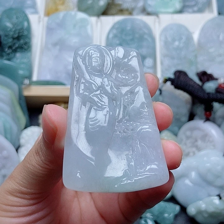 翡翠未镶嵌吊坠(不含链)翡翠