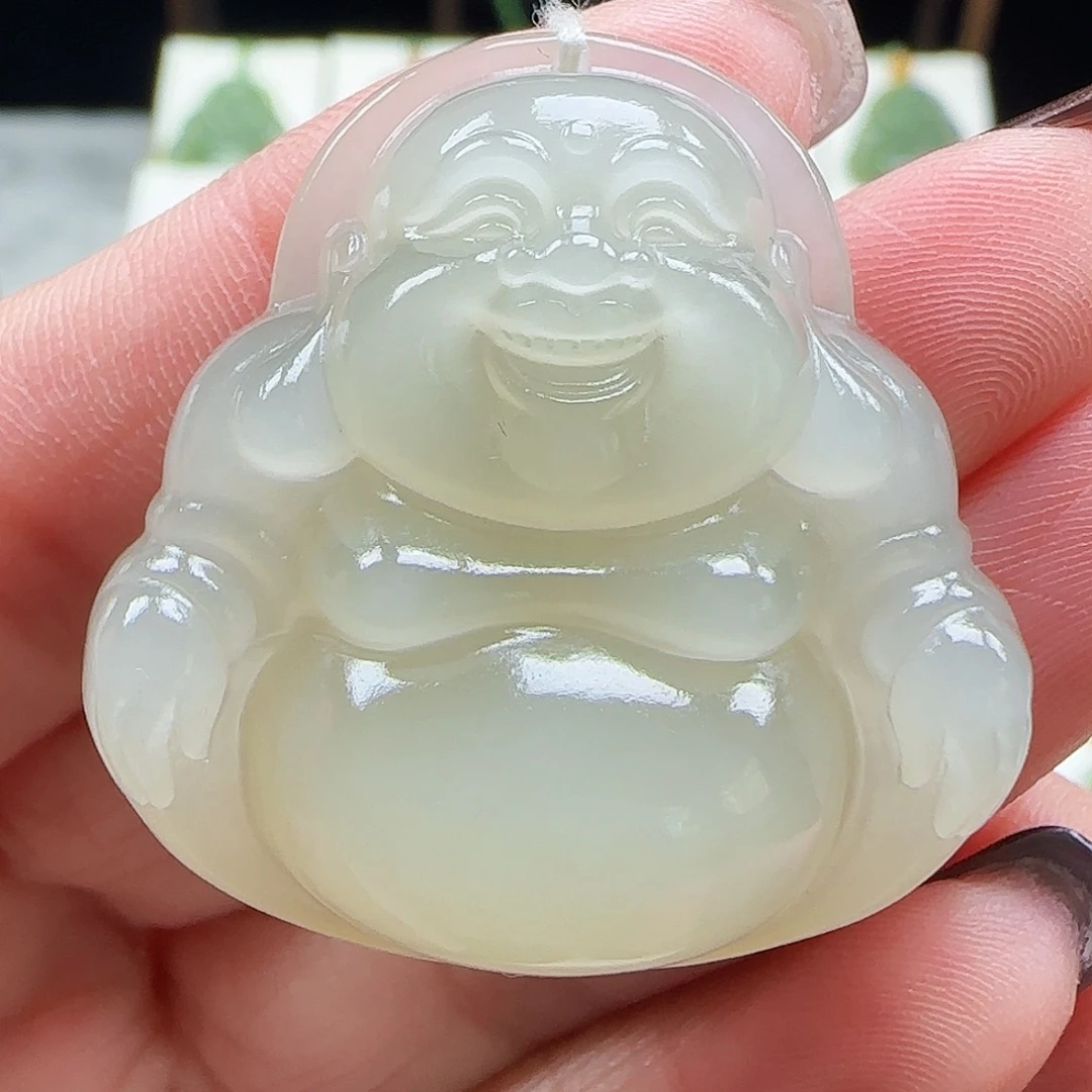 和田玉未镶嵌吊坠(赠链)