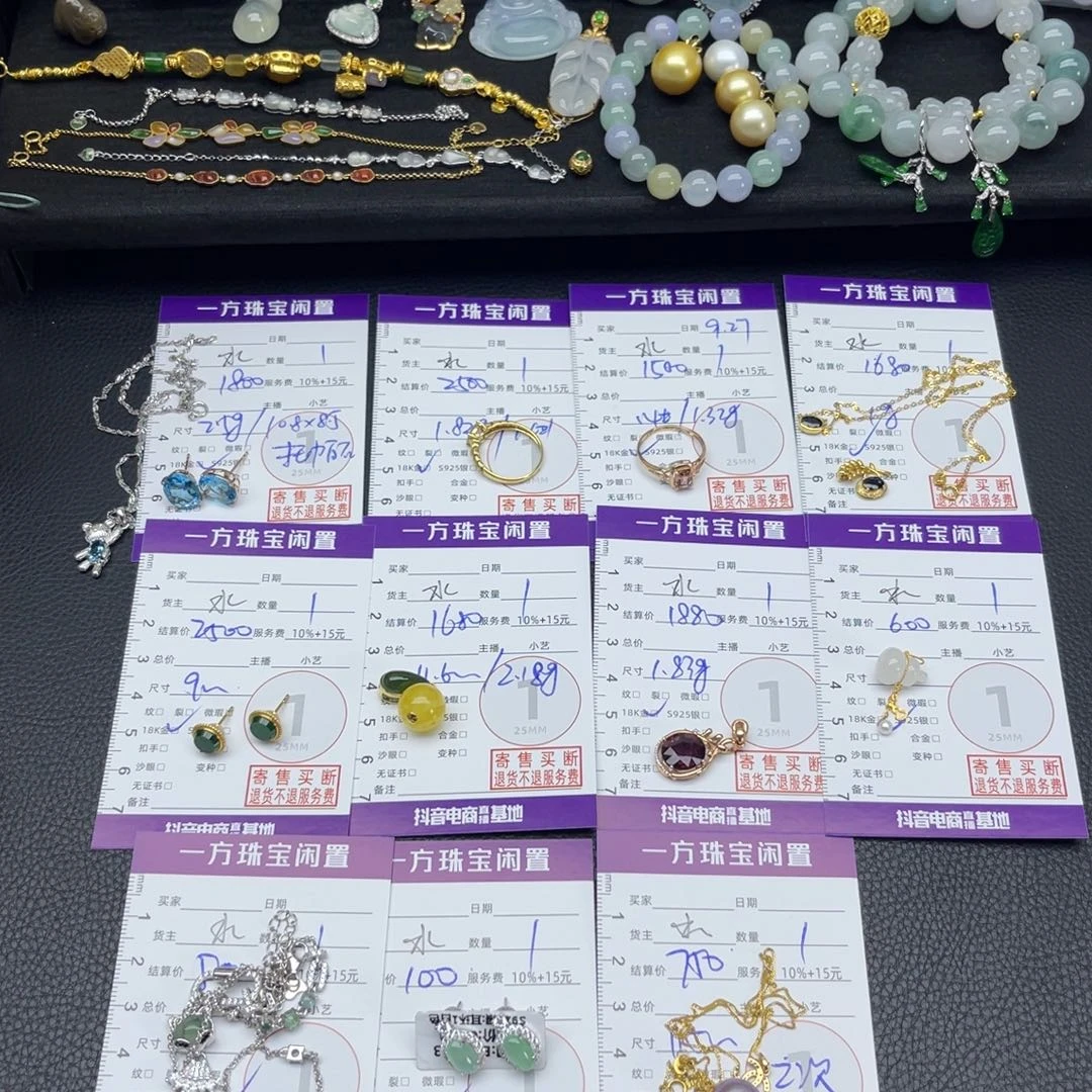 翡翠银S925镶嵌颈饰