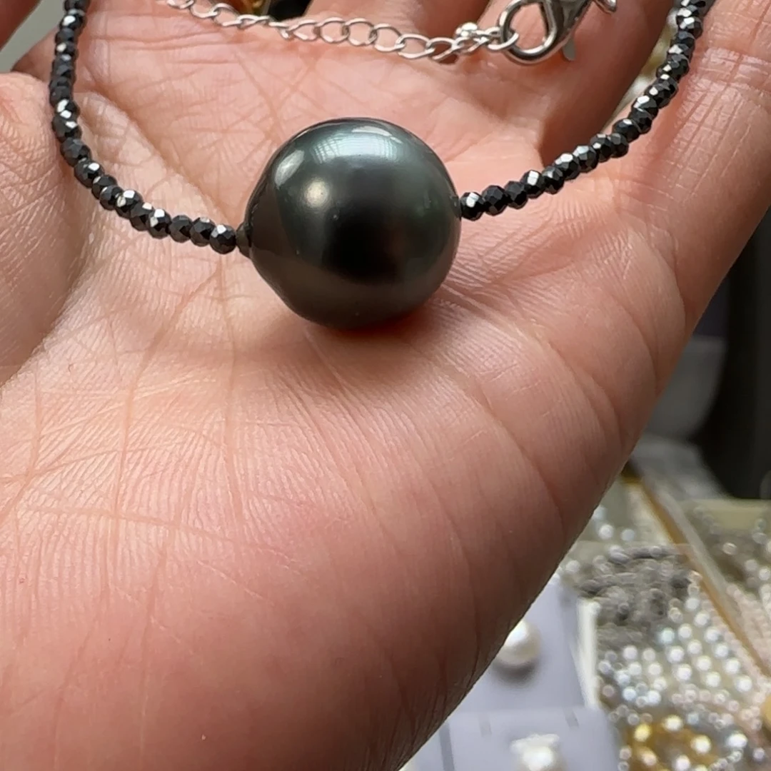 海水珍珠颈饰银S925镶嵌