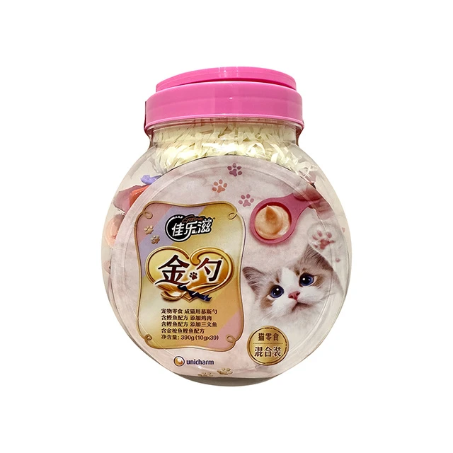 山姆宠物零食猫咪毛线球球三文鱼鲣鱼配方慕斯猫勺成猫零食